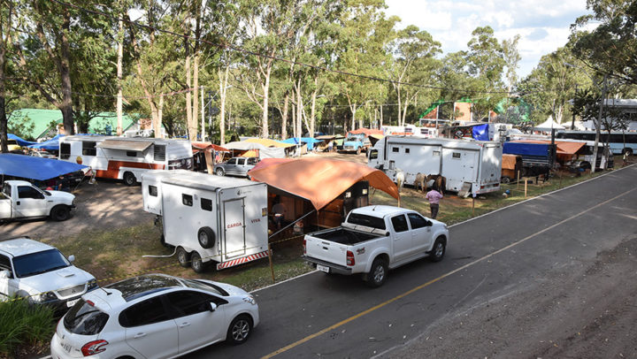 Área de acampamento já recebe participantes do Rodeio Internacional de Soledade