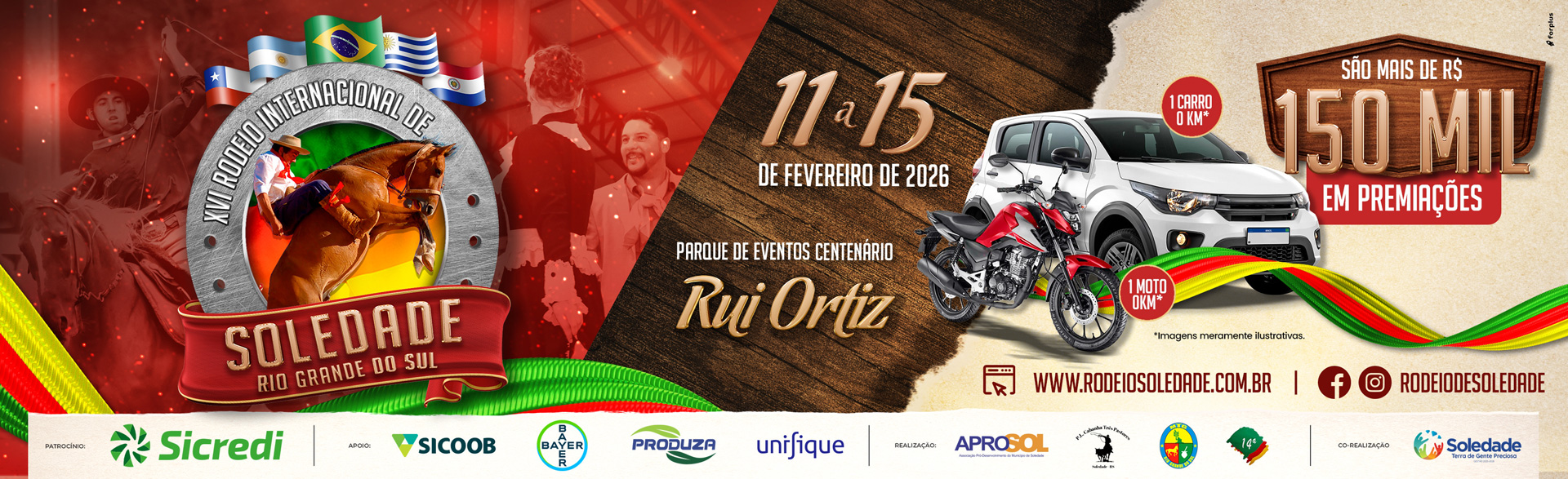 Rodeio, Internacional, Soledade, Laço, Provas Campeiras, Provas Artísticas, Shows e Bailes